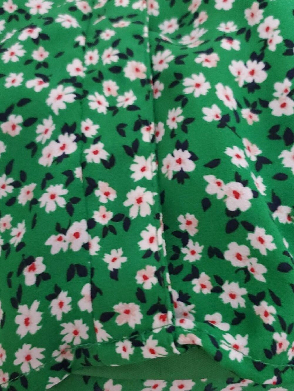 Sienna Sky Green Floral V-Neck Mini Dress Women's Size Medium - Picture 8 of 8